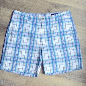 Vineyard Vines Blue and Green Plaid Men Shorts